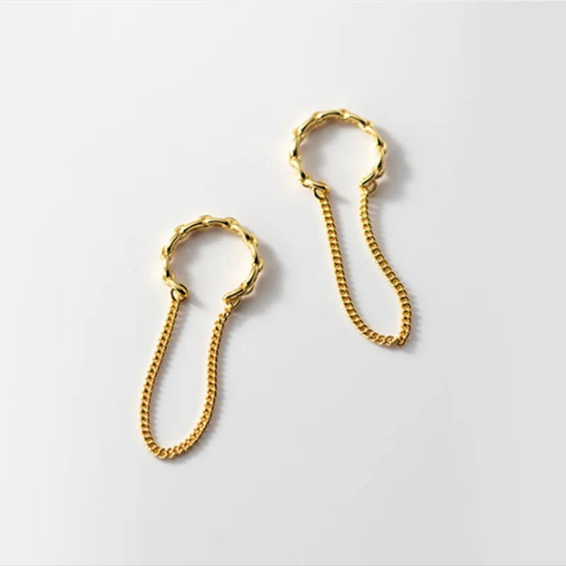 Ear Cuff  Chaîne Élégance En Argent