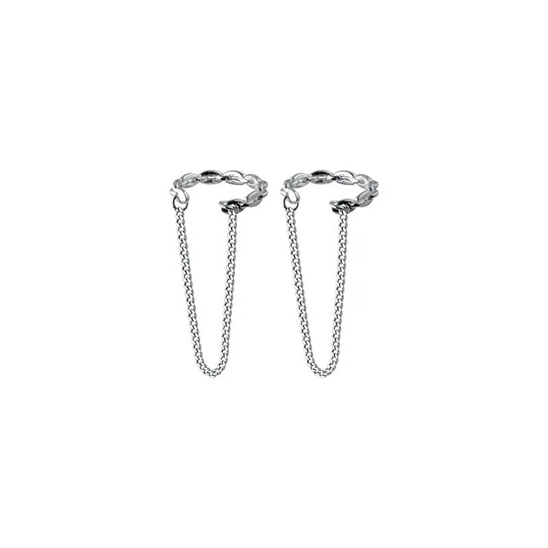 Ear Cuff  Chaîne Élégance En Argent