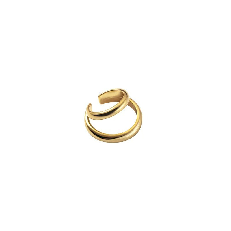 Ear Cuff Double Anneau En Argent