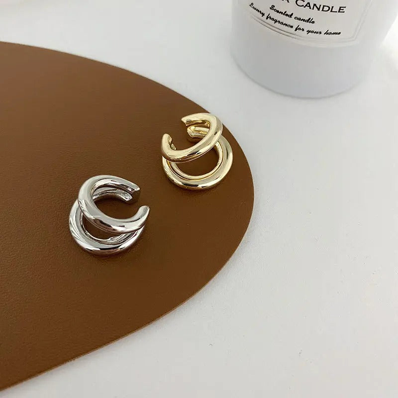 Ear Cuff Double Anneau Lisse