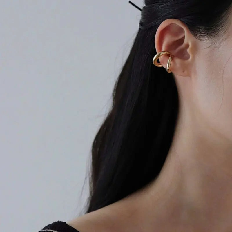 Ear Cuff Double Anneau Lisse