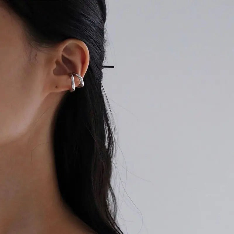 Ear Cuff Double Anneau Lisse