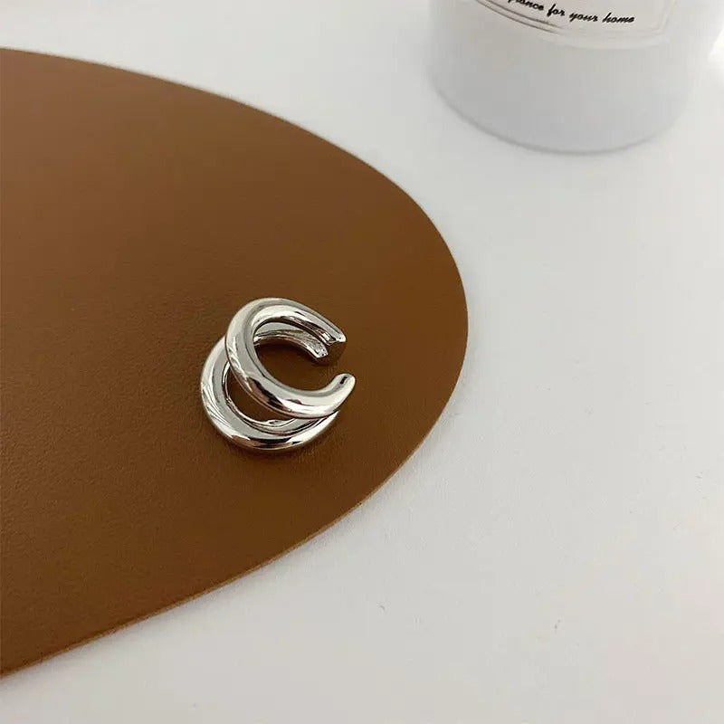 Ear Cuff Double Anneau Lisse
