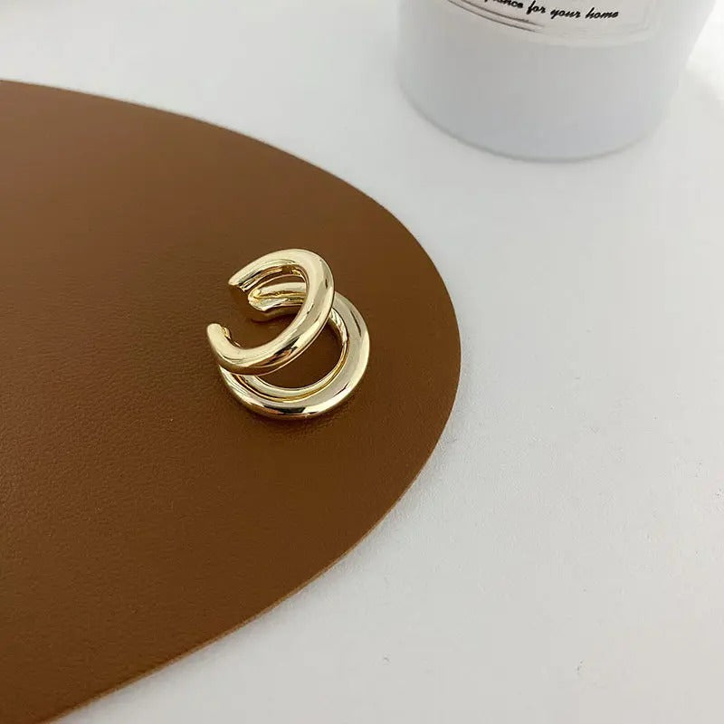 Ear Cuff Double Anneau Lisse