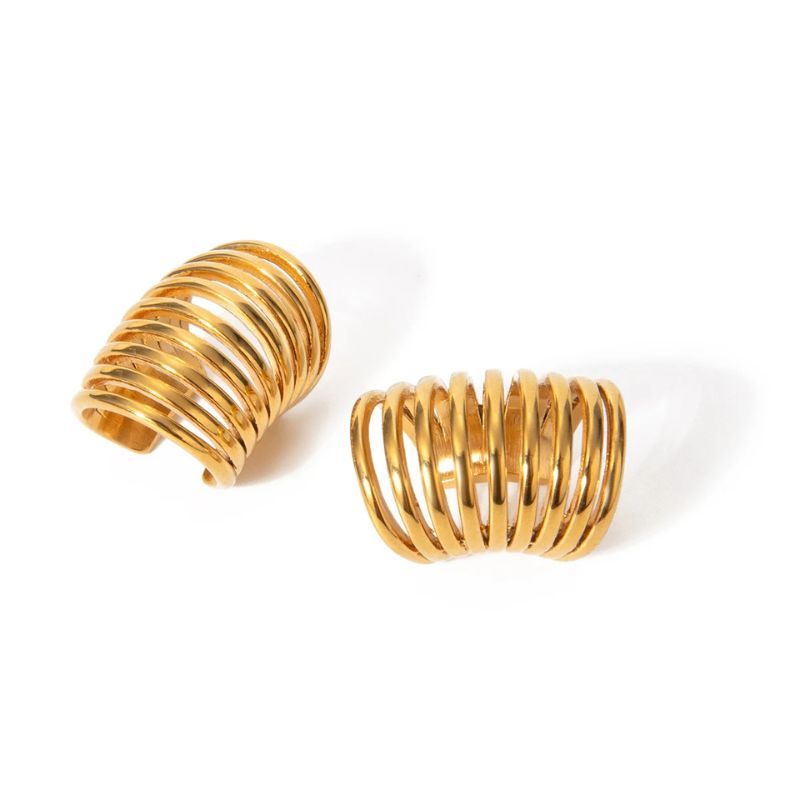 Ear cuff Effet Ressort En Acier Inoxydable