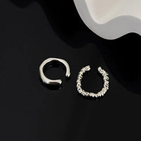 Ear cuff Ensemble 2 Pièces Argentées