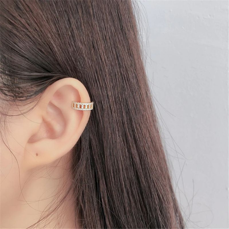 Ear Cuff Femme Doré Plaqué Argent