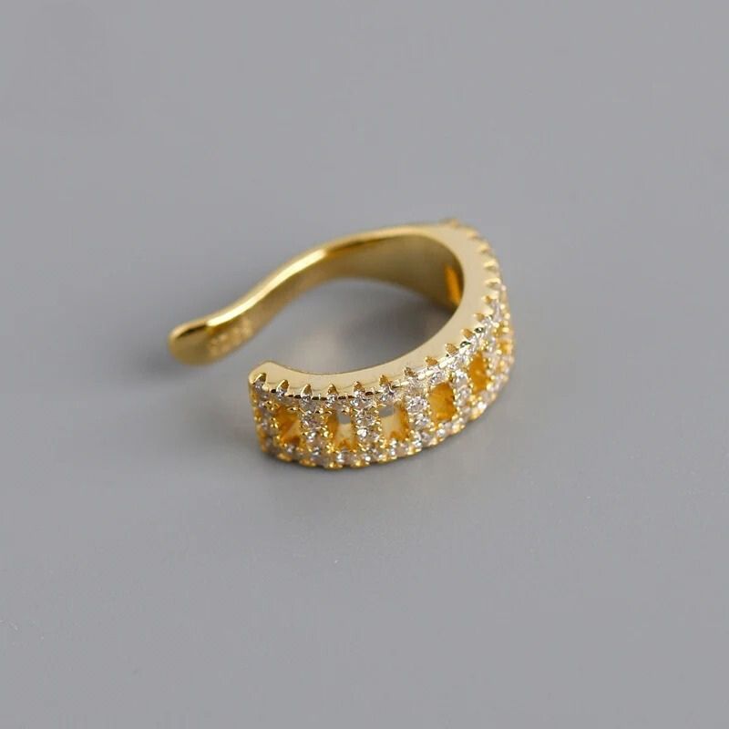 Ear Cuff Femme Doré Plaqué Argent