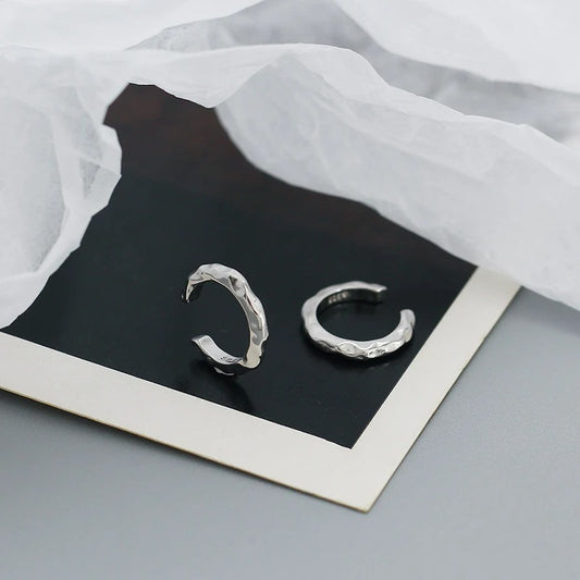 Ear Cuff Martelé En Argent