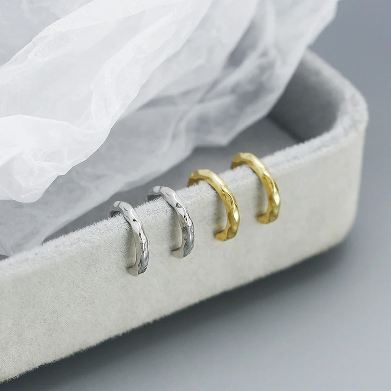 Ear Cuff Martelé En Argent