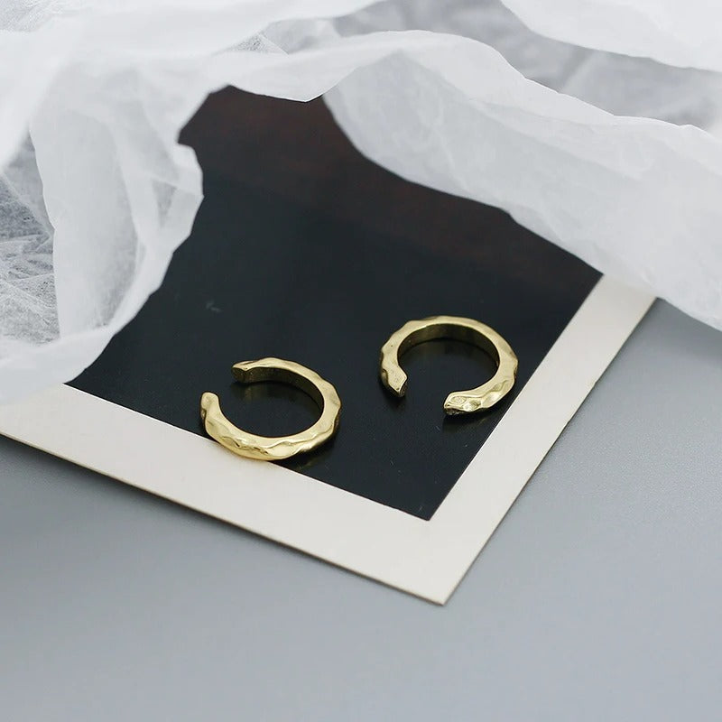 Ear Cuff Martelé En Argent
