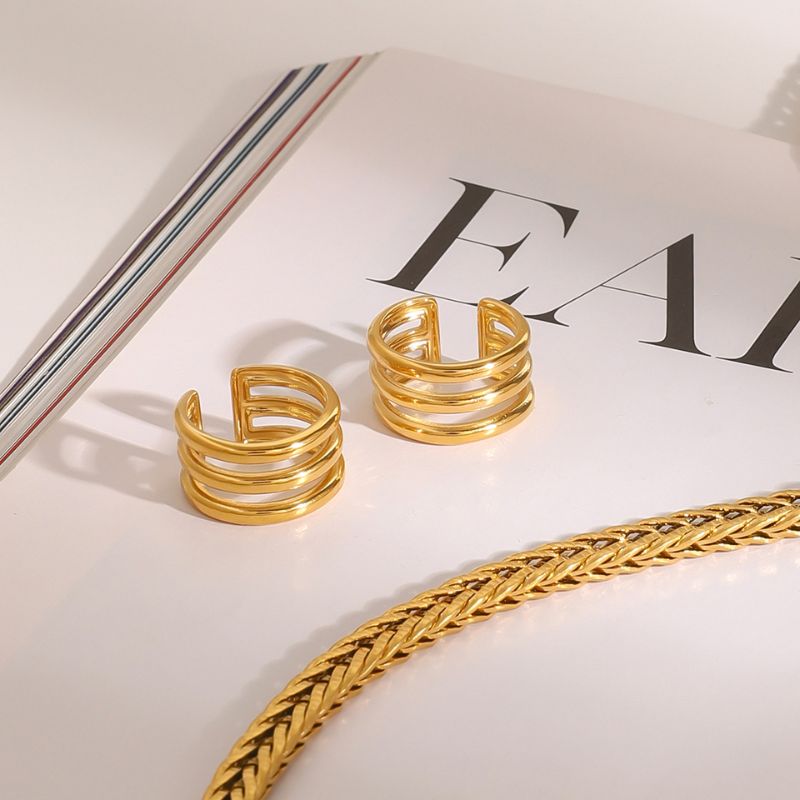 Ear cuff Original Acier Inoxydable Doré
