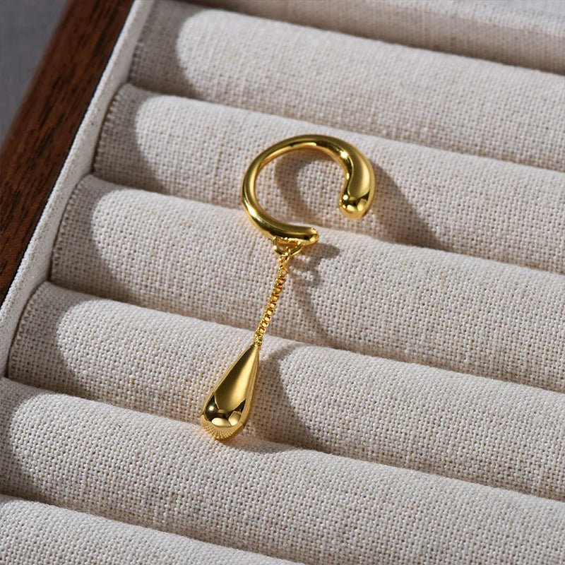 Ear Cuff Pendante Style Larme