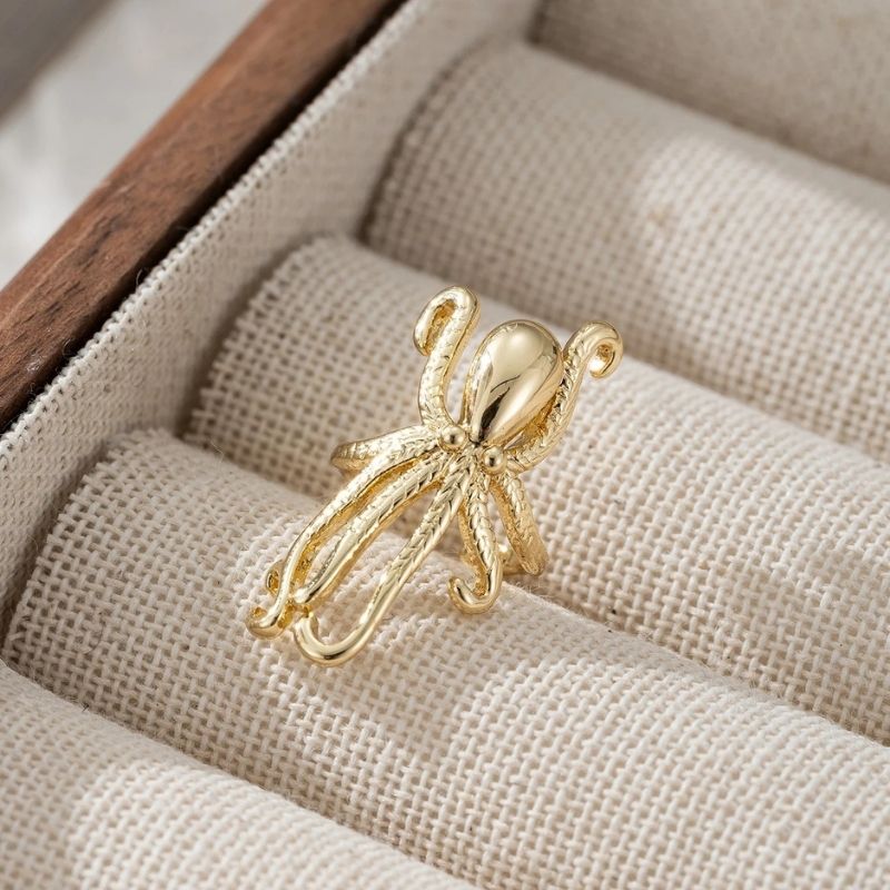 Ear Cuff Pieuvre Dorée