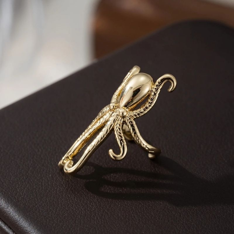 Ear Cuff Pieuvre Dorée