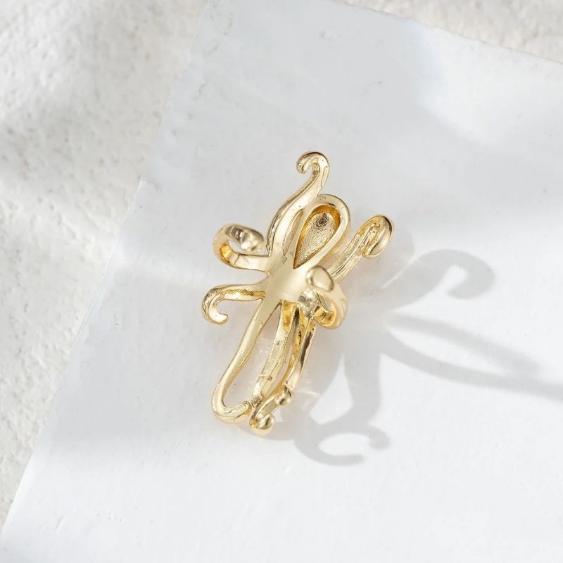 Ear Cuff Pieuvre Dorée