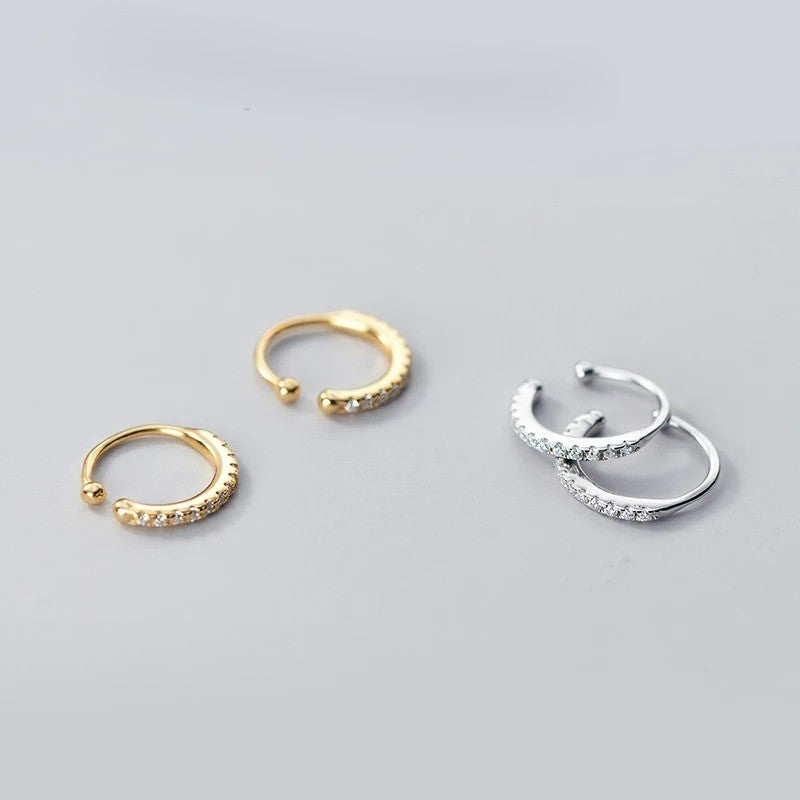 Ear Cuff Zircon Chic En Argent Et Zircon