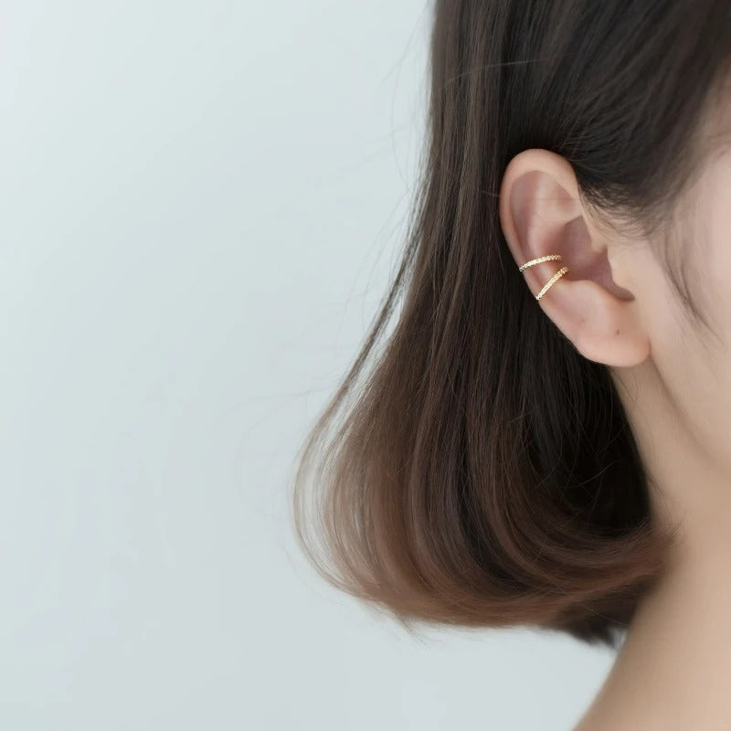 Ear Cuff Zircon Chic En Argent Et Zircon