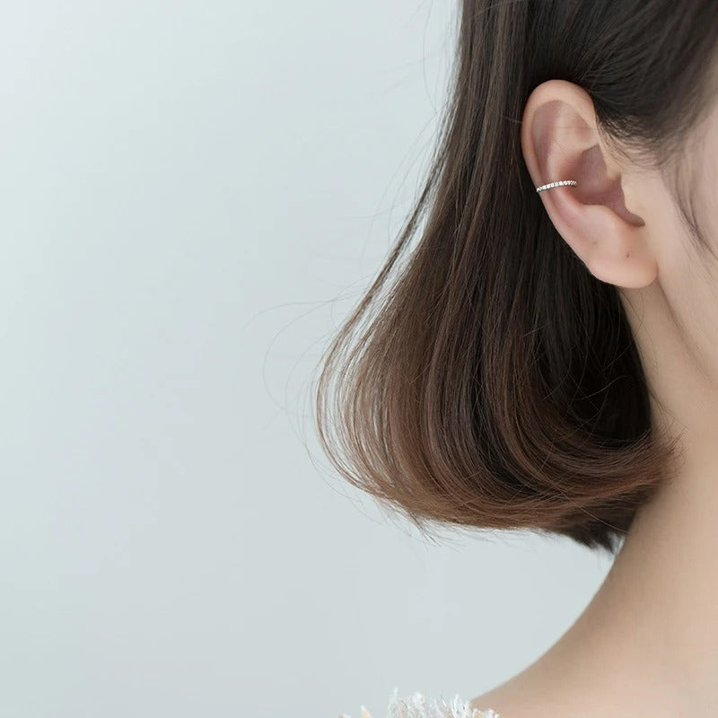 Ear Cuff Zircon Chic En Argent Et Zircon