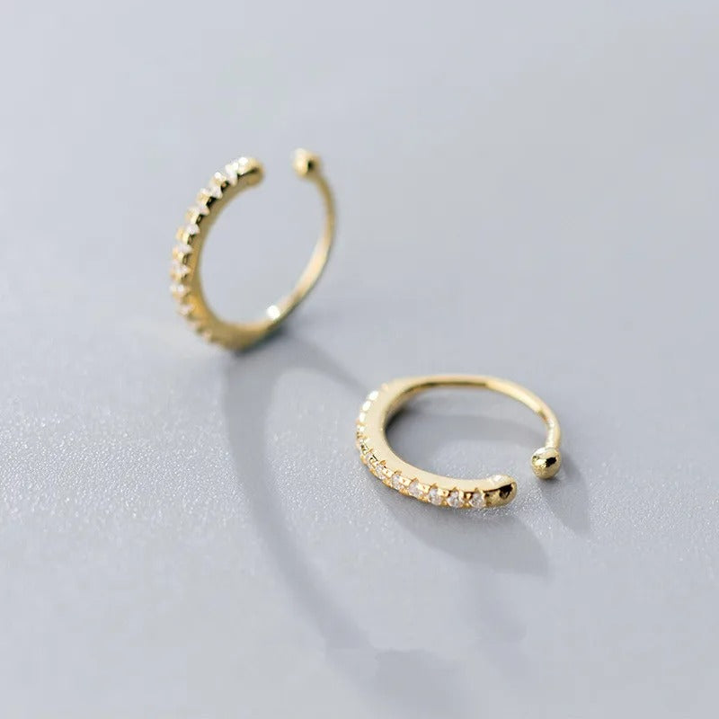 Ear Cuff Zircon Chic En Argent Et Zircon