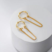 Earcuff Chaîne Élégante – Argent