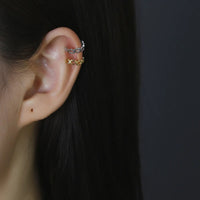 Earcuff Cœurs Entrelacés - Argent