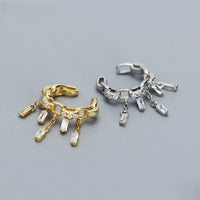 Earcuff Couronne Étincelante - Argent Et Zircon