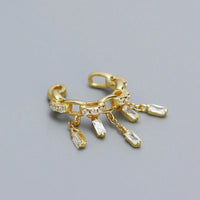 Earcuff Couronne Étincelante - Argent Et Zircon
