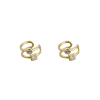 Earcuff Double Zircon Et Argent