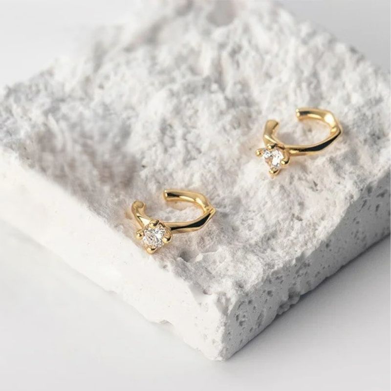 Earcuff Élégance Argent Et Zircon Image