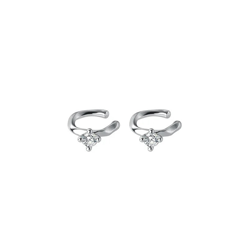 Earcuff Élégance Argent Et Zircon