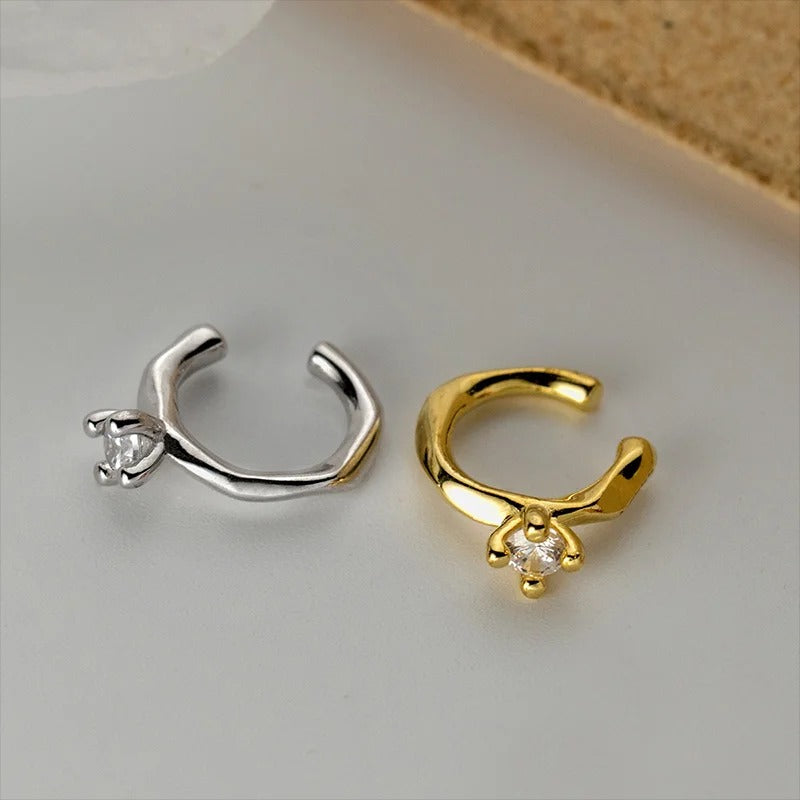 Earcuff Élégance Argent Et Zircon