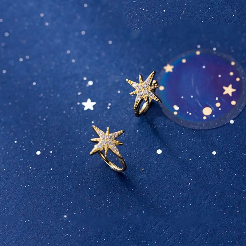 Earcuff Étoile Boréale Brillante