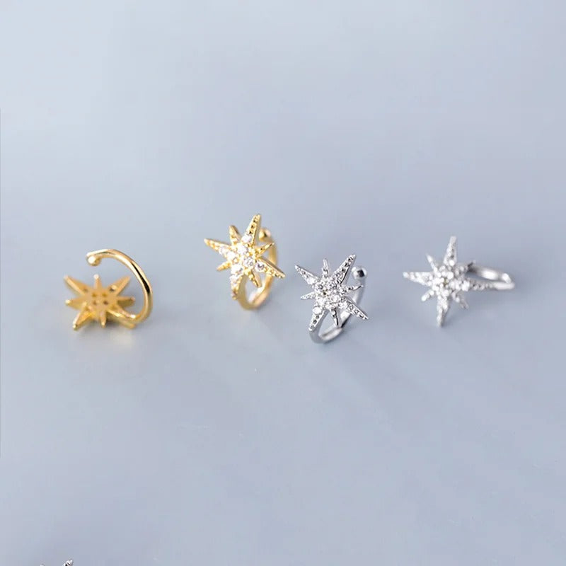 Earcuff Étoile Boréale Brillante