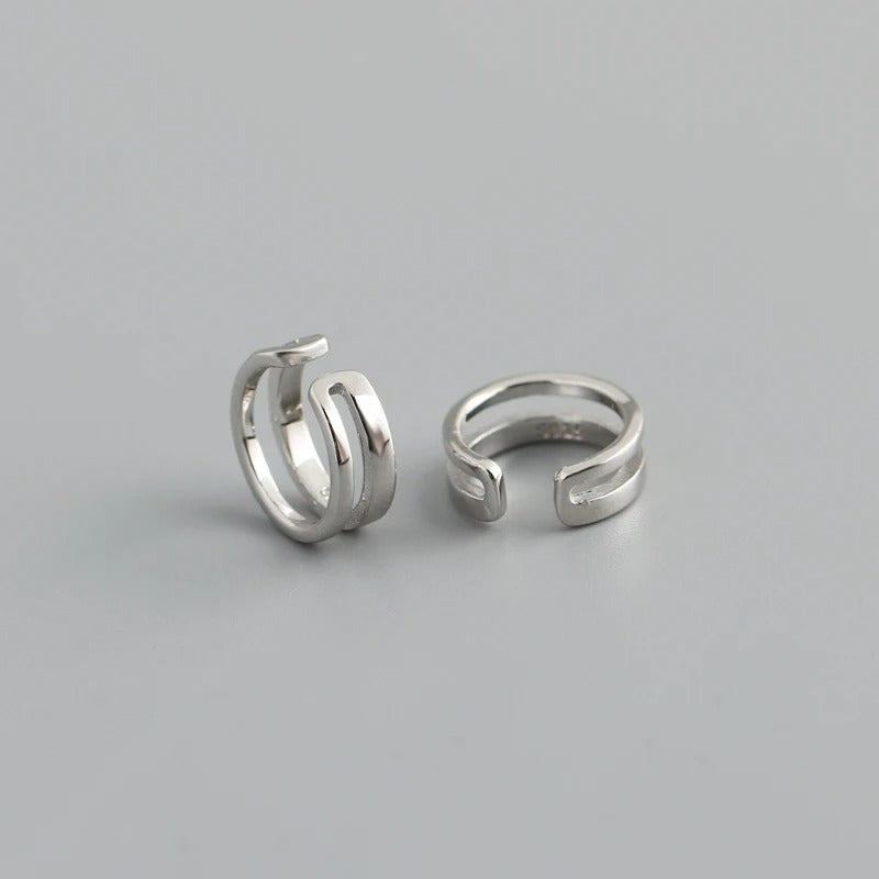Earcuff Minimaliste Élégance Argentée Ou Dorée