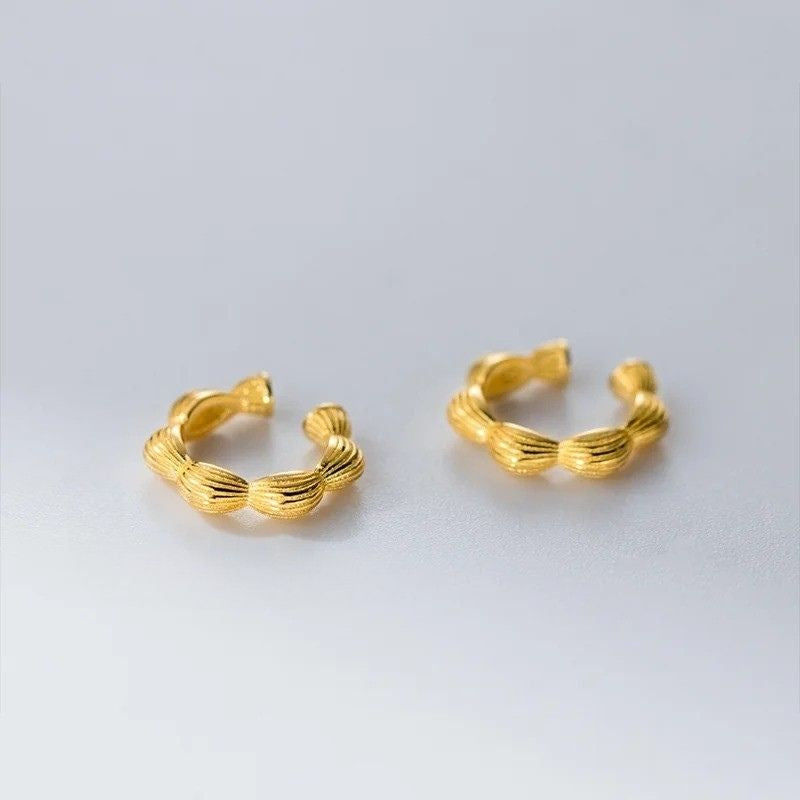 Earcuff Torsadé Élégance Texturée