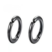 Fausse Boucle D'oreille Homme Créole Ronde - Acier Inoxydable