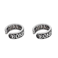 Fausse Boucle d'Oreille Homme Ear Cuff Gravé