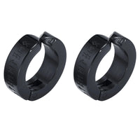 Fausse Boucle d'Oreille Homme Runes Viking - Acier Inoxydable