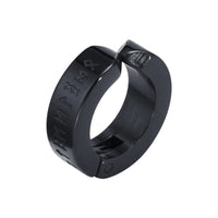 Fausse Boucle d'Oreille Homme Runes Viking - Acier Inoxydable