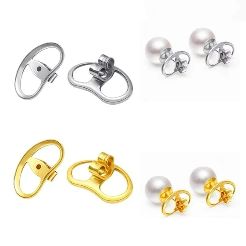Fermoir Boucle D'Oreille Ovale – Lot De 4 Pièces