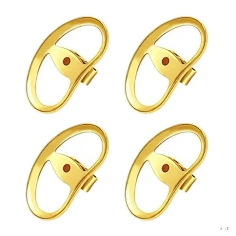 Fermoir Boucle D'Oreille Ovale – Lot De 4 Pièces