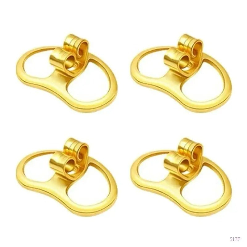 Fermoir Boucle D'Oreille Ovale – Lot De 4 Pièces