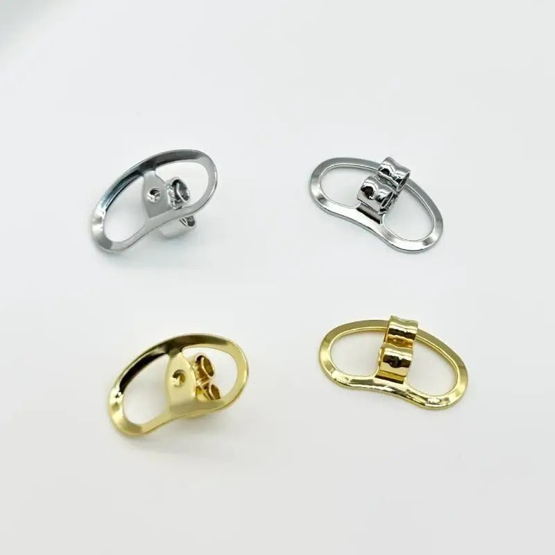 Fermoir Boucle D'Oreille Ovale – Lot De 4 Pièces