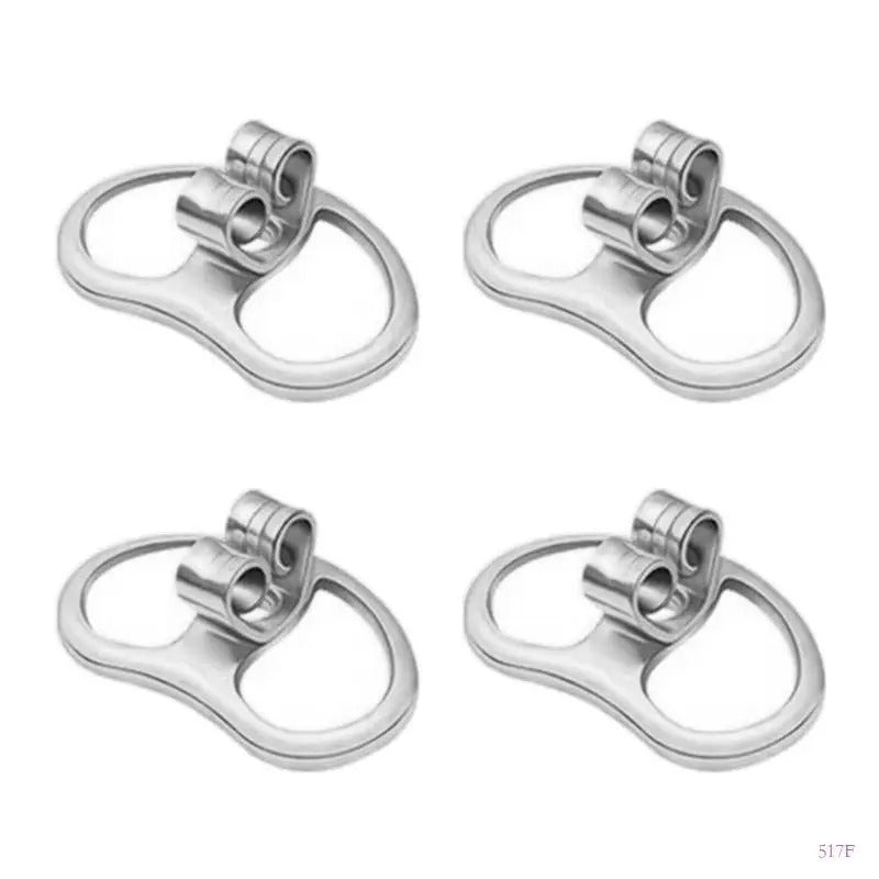 Fermoir Boucle D'Oreille Ovale – Lot De 4 Pièces