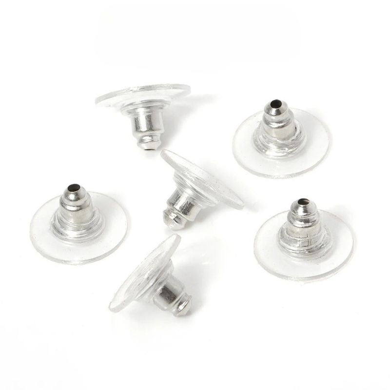 Fermoir Boucle D'Oreille Sécurisé À Large Base – 100 Pièces