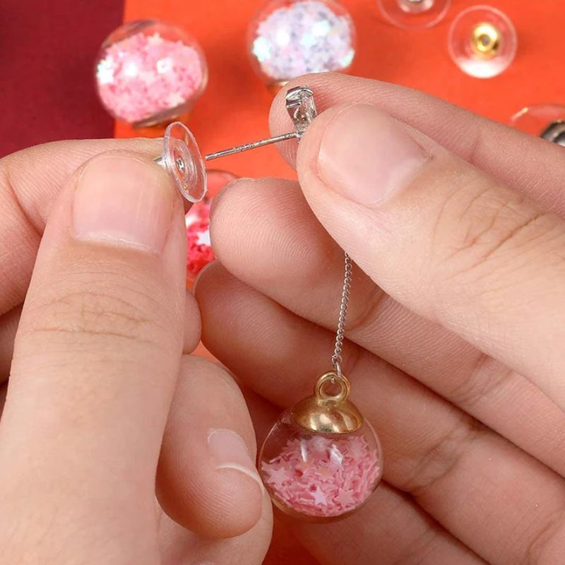 Fermoir Boucle D'Oreille Sécurisé À Large Base – 100 Pièces