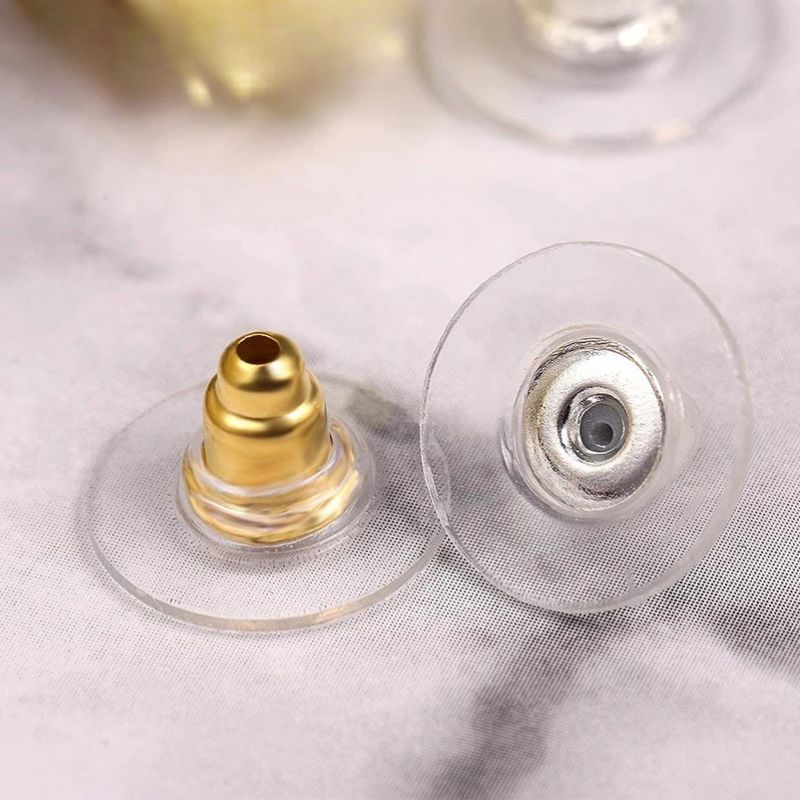 Fermoir Boucle D'Oreille Sécurisé À Large Base – 100 Pièces