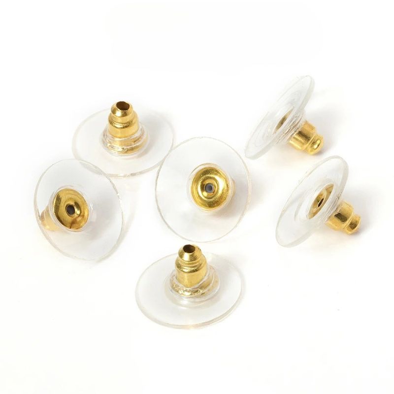 Fermoir Boucle D'Oreille Sécurisé À Large Base – 100 Pièces