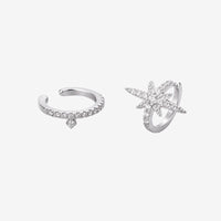 Lot 2 Ear Cuff Étoile Et Anneau